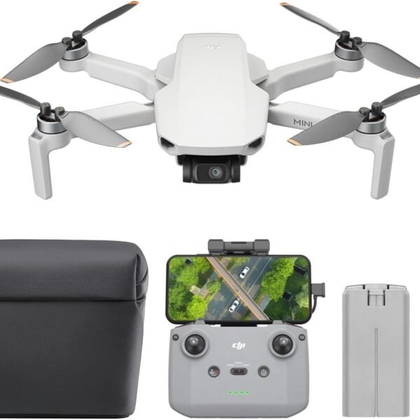 DJI Mini 4K Camera Drone Combo. Drone with 4K UHD Camera for Adults. Under 249 g. 3-Axis Gimbal Stabilization. 10km Video Transmission. Auto Return. 2 Batteries for 62-Min Max Flight Time. QuickShots